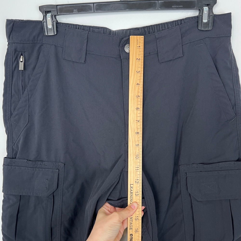 Duluth Trading Co Men's L Nylon Black Cargo Shorts Utility Tactical Work Hiking - Picture 4 of 11